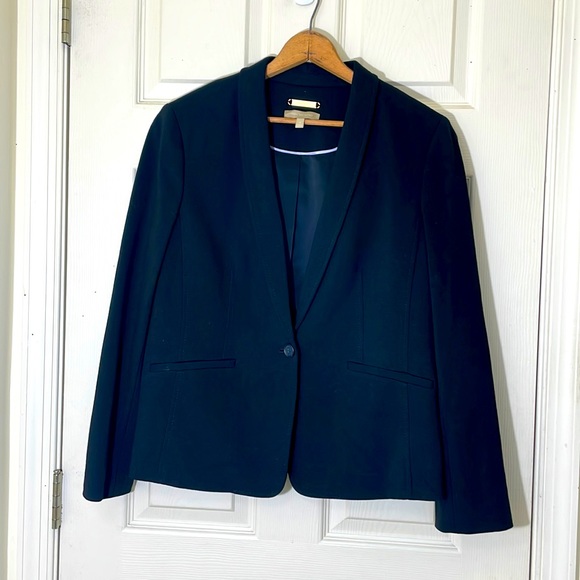 Talbots Solid Black Blazer Size 12 - Picture 1 of 8